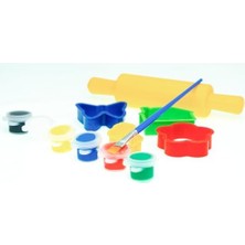 Esplendor Store Doğal Seramik Kil Seti,kırmızı/terracotta 250 gr Fırınlama Gerektirmeyen Hamur,kalıplar,merdane,fırça,6 Renk Akrilik,şekillendir,kalıpla,kurut,. Montessori Sınıfları Için Ideal Toksik Değil