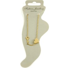 İlk El Grup Ieg™ Kalp Kilit Lüks Çelik Halhal