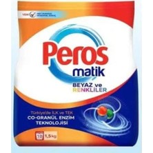 Peros Matik Toz Deterjan Beyaz ve Renkliler 1,5 kg - 10 Yıkama