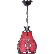 Esplendor Store Hundle Kırmızı-Krom Tekli Avize