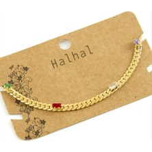 İlk El Grup Ieg™ Zirkon Taşlı Burgulu Lüks Çelik Halhal