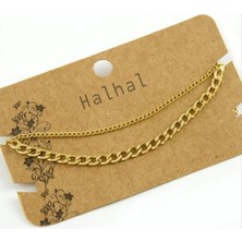 İlk El Grup Ieg™ Çift Zincirli Lüks Çelik Halhal