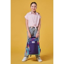 Esplendor Store Fermuarlı Mor Ilkokul Ortaokul ve Günlük Sırt Çantası - Kız Çocuk