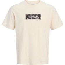 Jack & Jones Erkek Gögüs Baskili Bisiklet Yaka Tisört - Montauk