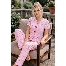 Pemilo Kadın 01604 Kısa Kol Kaşkorse Pijama Takımı