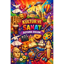 Haydi Dekor Kültür ve Sanat Temalı Boyama Rulosu – 30 cm x 500 cm – Çocuklar Için Sanat Etkinliği – Marker Uyumlu