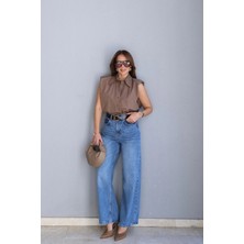 Purple By Banu Mavi Kemerli Jean Pantolon