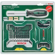 Bosch Xline 15 Parça Delme 25 Parça Vidalama Ucu Seti