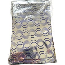 Omeyva Desenli Metalize Hediye Paketi Yapışkanlı Torba Poşet - 15X25 Cm. - 100 Adetlik 1 Paket