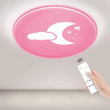 Ömür Avize Pembe Gökyüzü Çocuk Odası Ledli Kumandalı Avize
