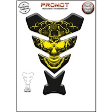 Motosıklet Kaplama Tank Pad Her Motora Uyumlu 060