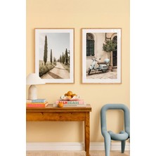 Artavessa 2 Parça Ahşap Çerçeve Görünümlü Mdf Tablo Seti 33X48 cm - Model 2