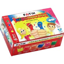 Kitabevimden Fatih Parmak Boyası 25 ml 6 Renk Fosforlu 50002