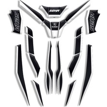 Motosıklet Kaplama  Kanuni Seha Uyumlu Tank Pad Full Set 02