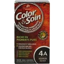 Color And Soin Tamamen Bitkisel Organik Saç Boyası 4A Marron Glace