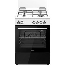 Tecna Tf 604B Turbo Fanlı 4 Gözü Gazlı Ocaklı Tam Boy Fırın