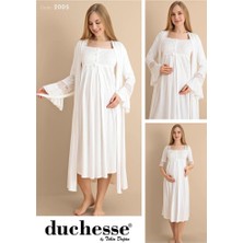 Duchesse 2005 Ekru Hamile Lohusa Gecelik Sabahlık Takım