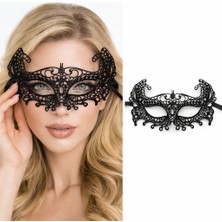 LTG Nova Siyah Dantel Venedik Maskesi Kadın – Zarif Parti & Balo Maskesi 7 No