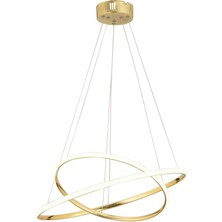 Ömür Avize Alex Gold 2 Li Ledli Avize 30*40 cm Çap
