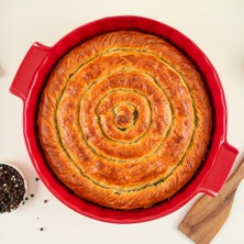 Aryıldız Elissa Rölyefli Yuvarlak Fırın Kabı 32.5 cm