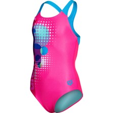 Arena Dots Swimsuit Swim Pro Back Çocuk Pembe Yüzücü Mayo 010745998