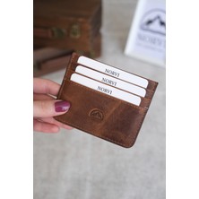 Norvi Leather Hakiki Deri Erkek-Kadın Ince Kartlık 1144