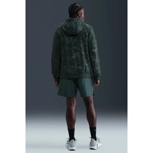 Nike Primary Therma-Fıt Erkek Yeşil Fermuarlı Kapüşonlu Antrenman Sweatshirt