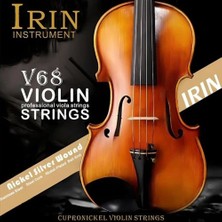IRIN Irın V68 Keman Teli Seti Profesyonel Nickel Silver Wound 4/4 Tam Set Cupronickel Uzun Ömürlü