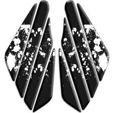 Motosıklet Kaplama  Depo Yan Pad Baskılı Parçalı Her Motora Uyumlu 005