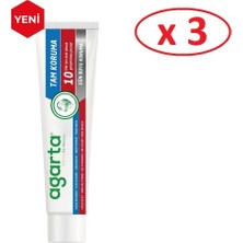 Agarta Doğal Diş Macunu Tam Koruma-10 Etki 75ML * 3 Ad