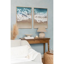 Artavessa 2 Parça MDF Tablo Seti 20 x 30 cm Ahşap Çerçeve Görünümlü Renkli UV Baskı