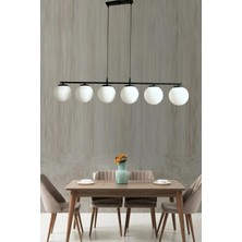 Ömür Avize Roma 6lı Camlı Avize