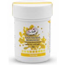 Dr. Gusto Çikolata Boyası Sarı 30 gr – Yağ Bazlı Gıda Boyası (Kakao Yağı, Çikolata ve Ganaj Için)