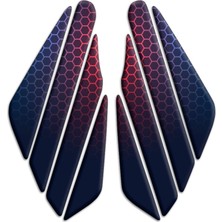 Motosıklet Kaplama  Depo Yan Pad Baskılı Parçalı Her Motora Uyumlu 012