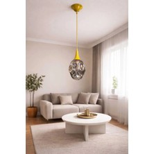 Ömür Avize Damla Siyah Kasa Tekli Sarkıt Avize