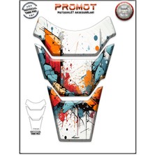 Motosıklet Kaplama Tank Pad Her Motora Uyumlu 388