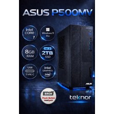 Asus Expertcenter P500MV Intel Core 7 240H 8 GB 2 Tb  SSD Wın 11 Pro  Masaüstü Bilgisayar & Teknor USB Bellek