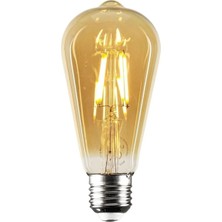 Ömür Avize 8W E27 Amber Renk Rustik LED Ampul CT-4290( Tekli Gönderilmektedir)