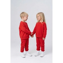 Luess Unisex Çocuk %100 Pamuk 23 Nisan Özel Eşofman Takımı (3-4 Yaş 8-9 Yaş)