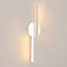 Ömür Avize Hugo Beyaz Duvar Lambası Ledli Aplik