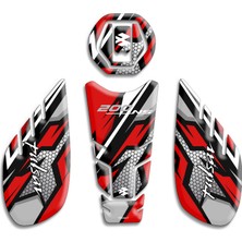 Motosıklet Kaplama Bajaj Pulsar NS200 Tank Pad Set 03