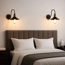 Ömür Avize Delta 2li Siyah Kasa Aplik 2ADET