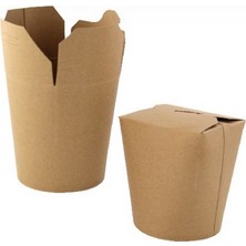 Barışkan Yemek Kutusu Patates Cips Makarna Noodle Mantı Döner Box Kraft 50 Adetli