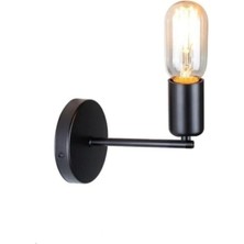 Ömür Avize Siyah Tekli Duvar Aplik