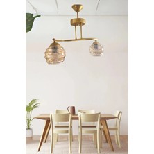 Ömür Avize Esen Eskitme Gold Kasa Avize