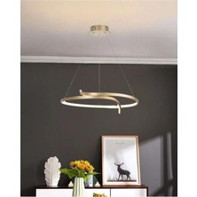 Ömür Avize Penumbra Modern Ledli Eskıtme Gold Kasa Avize
