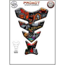 Motosıklet Kaplama Tank Pad Her Motora Uyumlu 081