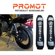 Mondial 250 Ressivo Beyaz Amortisör Kılıfı Reflektörlü