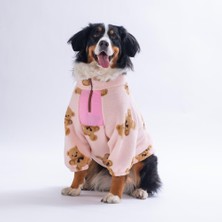 Pawstar Pembe Gentle Bruno Büyük Irk Köpek Sweati Kıyafeti Peluş Köpek Kıyafeti