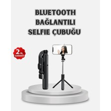 İlk El Grup Ieg™ Kablosuz Bluetooth Selfie Çubuğu – 360° Dönebilir Başlık, Taşınabilir ve Şık Tasa